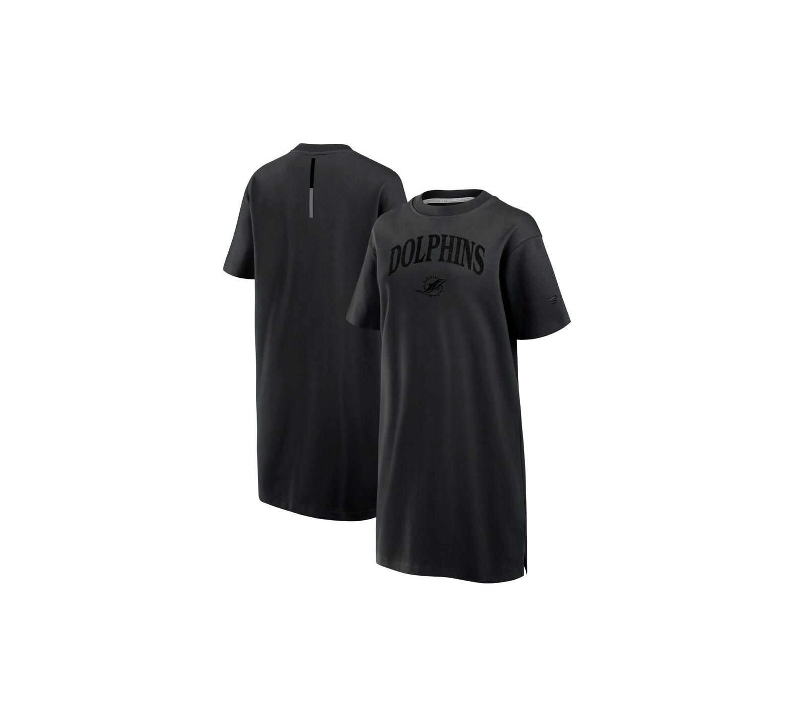Женское платье Fanatics Black Miami Dolphins Elements Go Tri-Blend