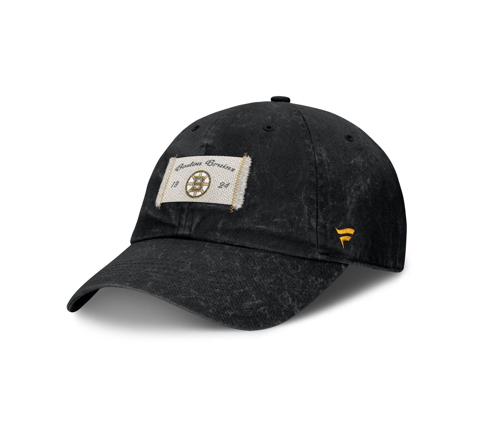 Fanatics Women's Black Boston Bruins Heritage Away Game Adjustable Hat