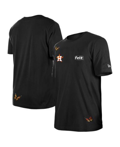 Мужская футболка New Era x Felt Black Houston Astros