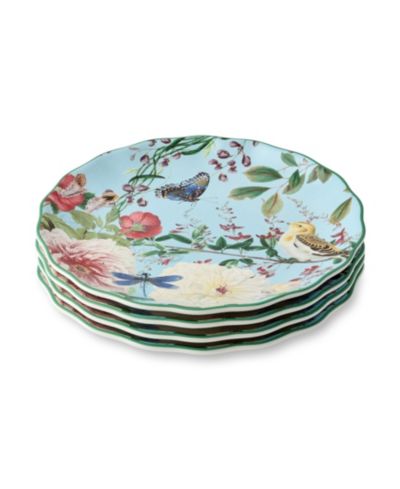 Certified International Flora Dinner Plates, Set of 4