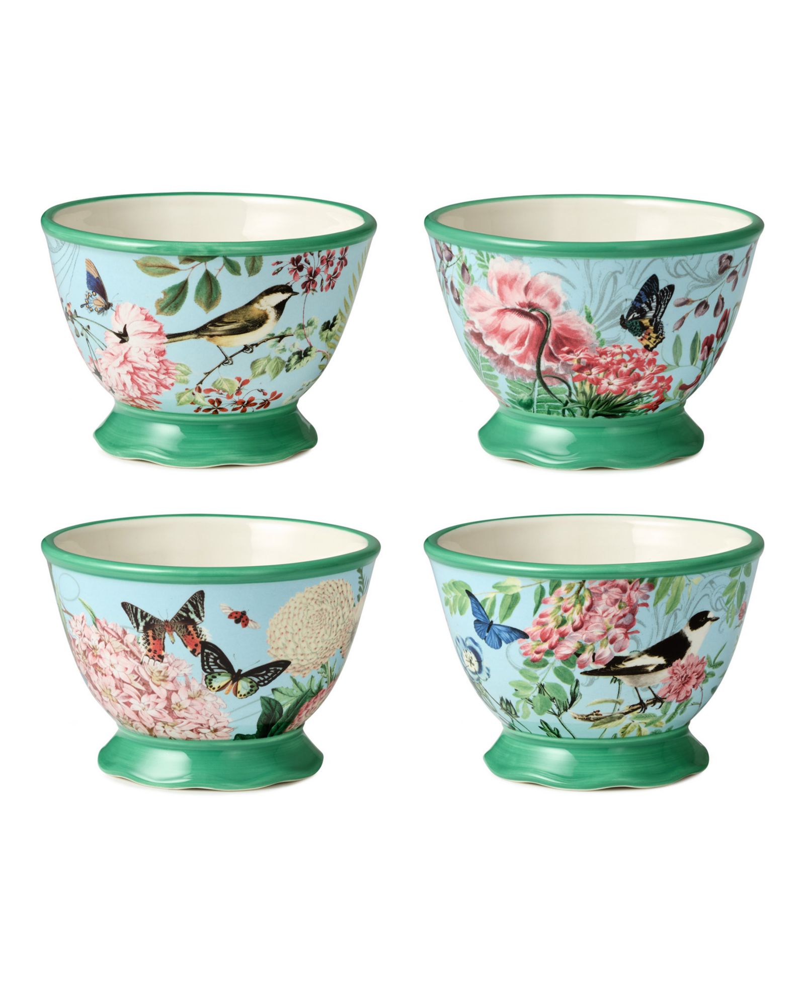Certified International Flora набор из 4 мисок для мороженого