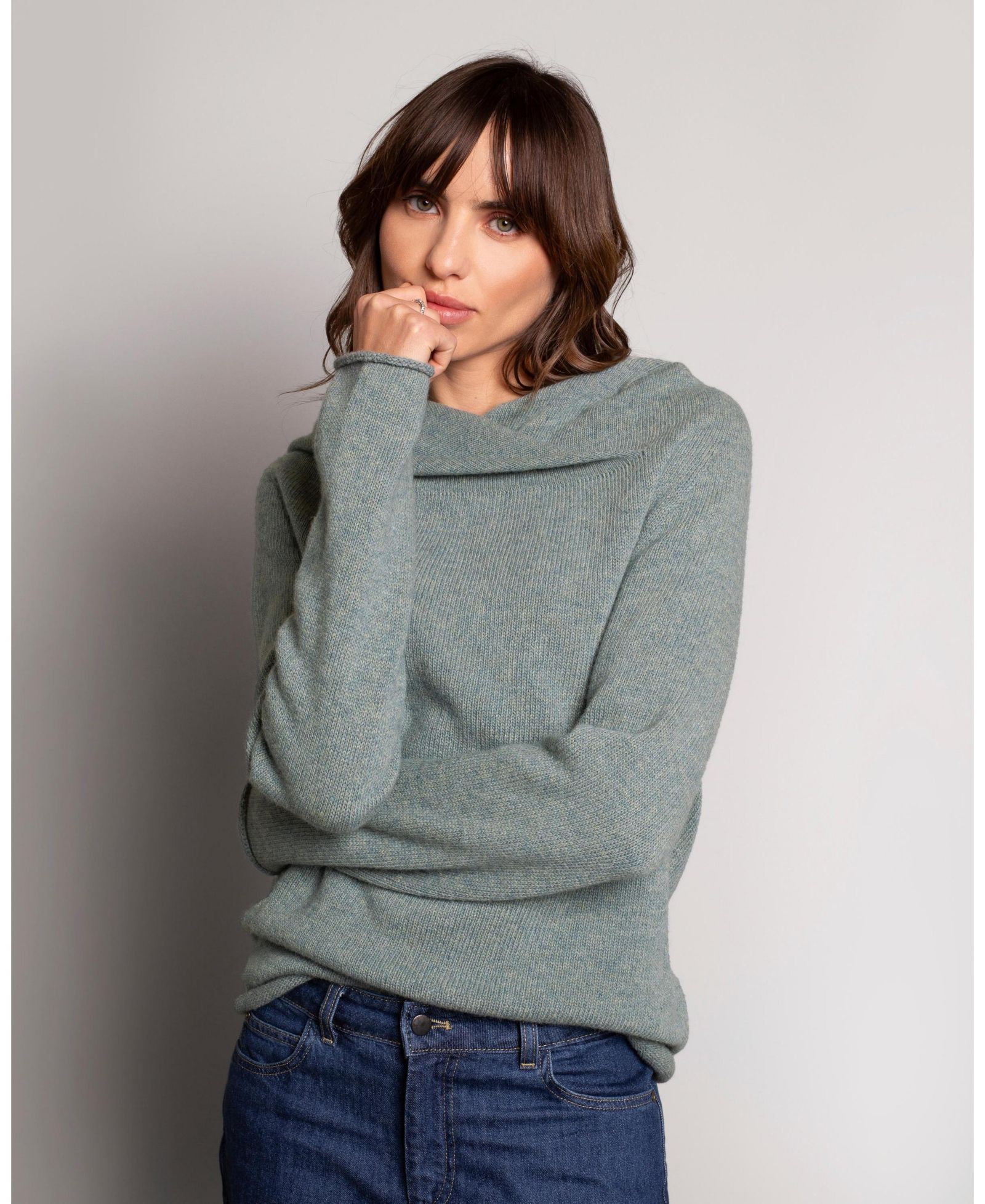 Celtic & Co. Women's Collared Slouch Sweater