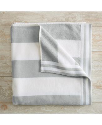 Полотенце пляжное Linery & Co. 100% хлопковая фланель Cabana Stripe, 35" x 70"