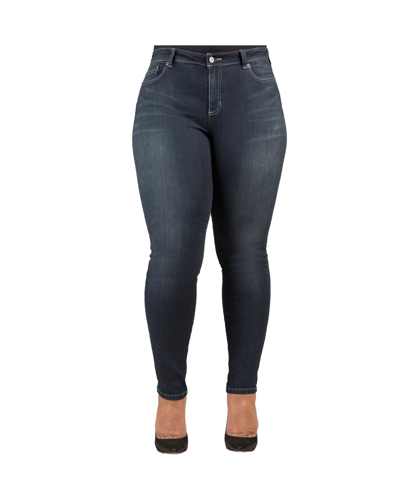 Женские узкие джинсы Poetic Justice Curvy-Fit Basic 5 Pockets, Dark 29