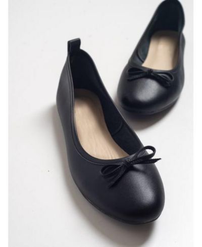 Forever & Always Shoes Women's Florence Leather Ballerina Flats
