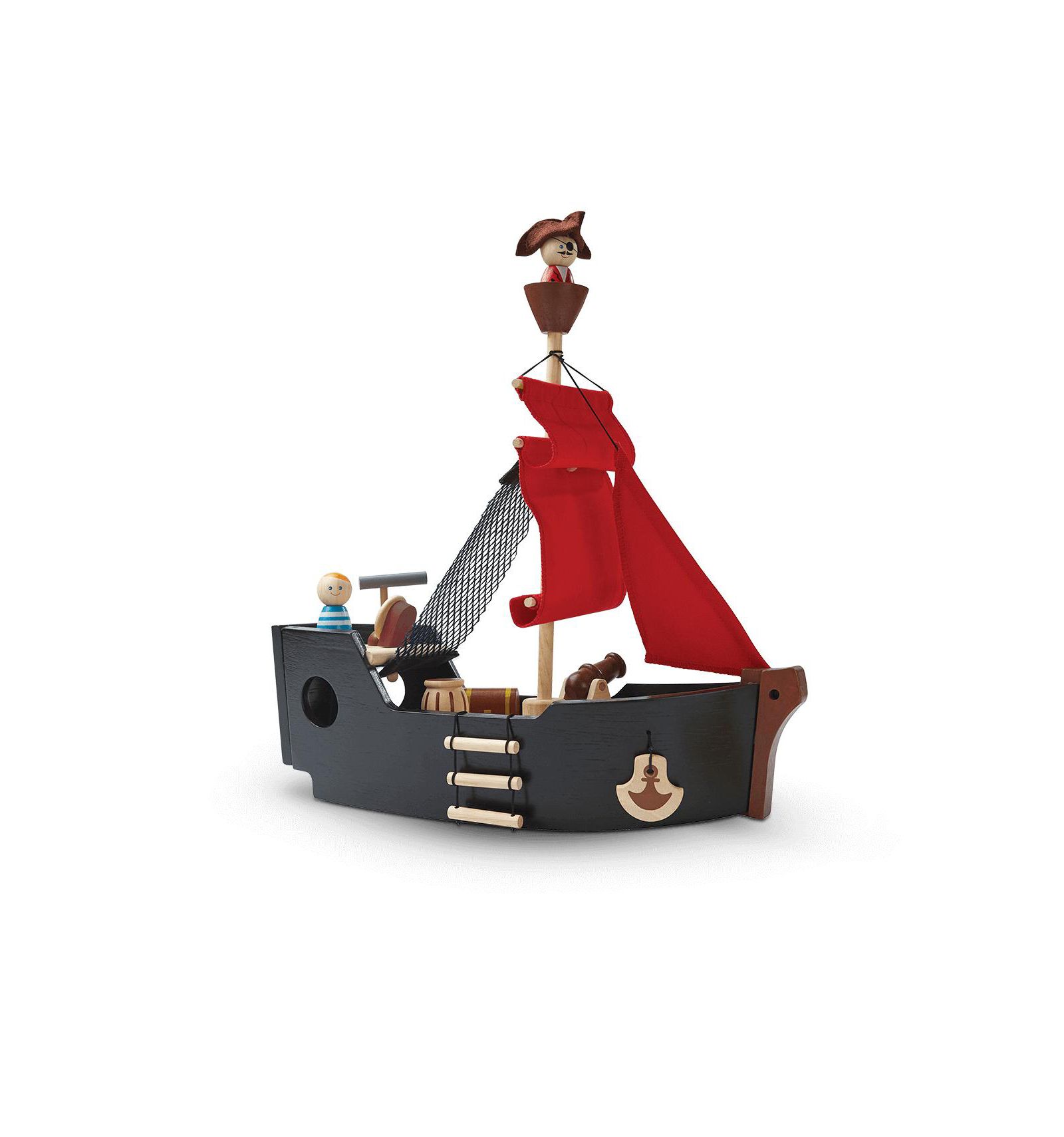 Игровой набор «Пиратский корабль» PlanWorld из 8 предметов от PlanToys, от 3 лет