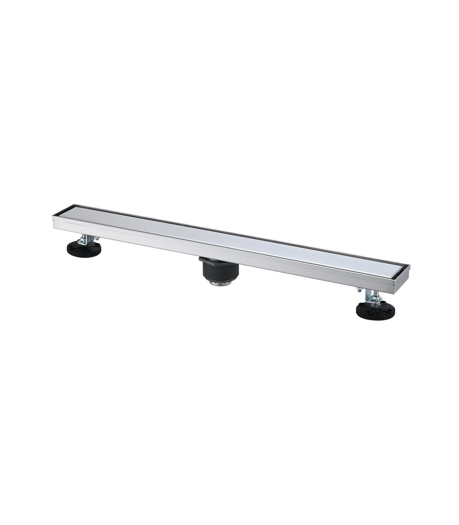 24 Inches Linear Shower Drain, Included Hair Strainer and Leveling Feet