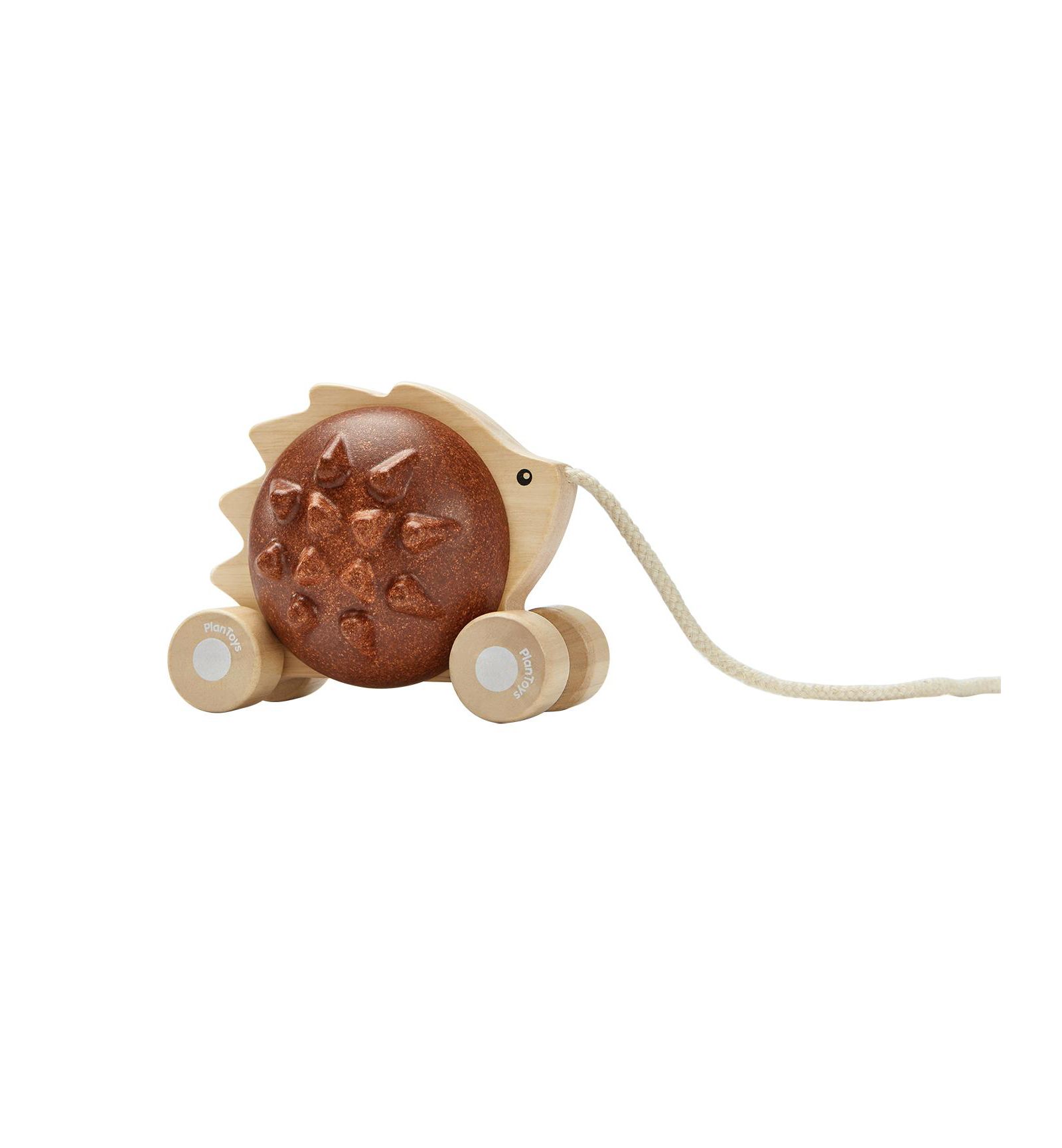 PlanToys PULL-ALONG HEDGEHOG коричневый