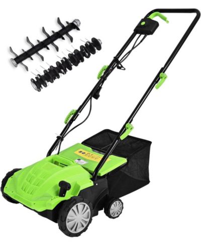 Mecale Collection Bag and Removable Blades 13 Inch 12 Amp Electric Scarifier