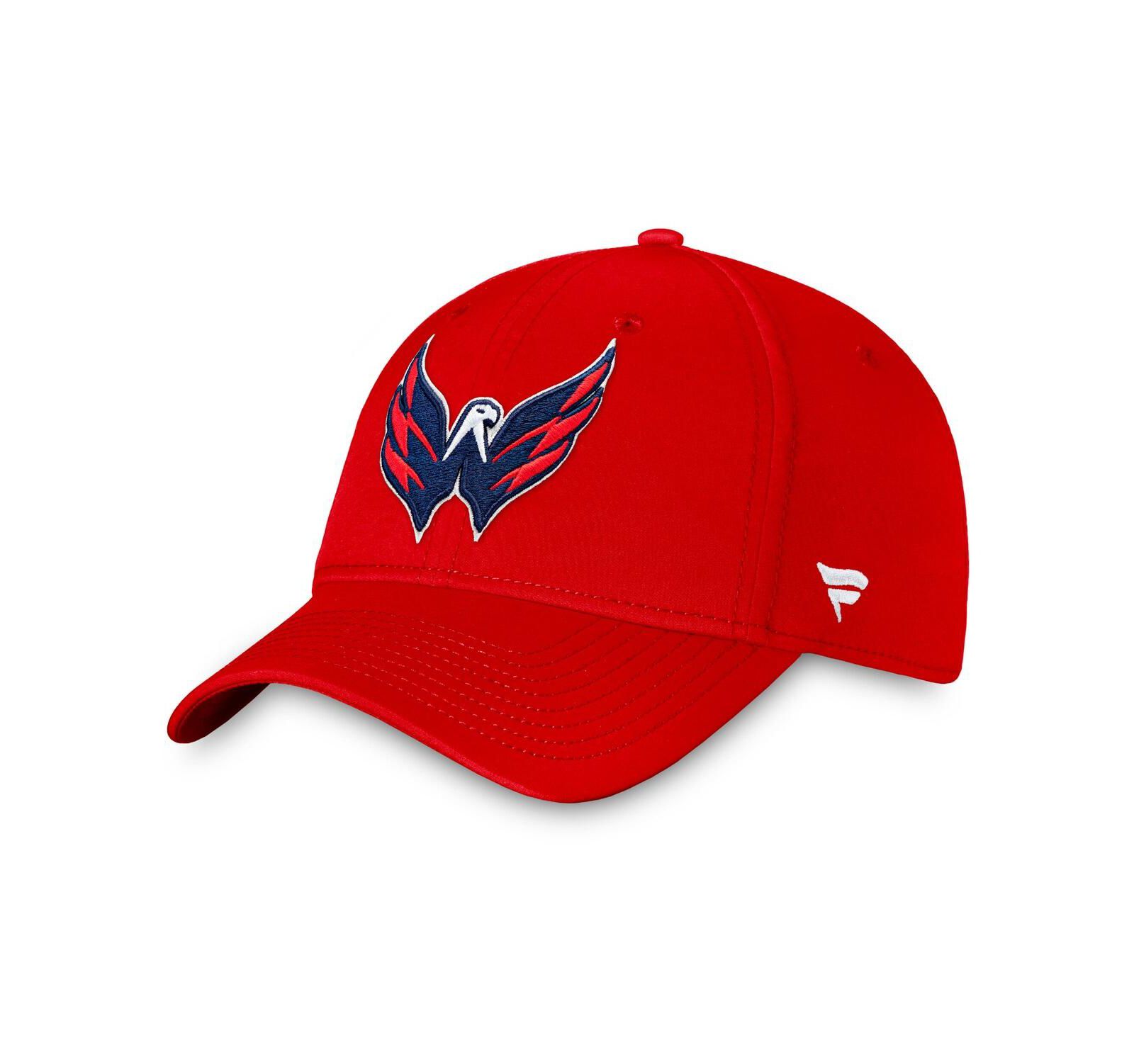 Fanatics Men's Red Washington Capitals Core Primary Logo Flex Hat