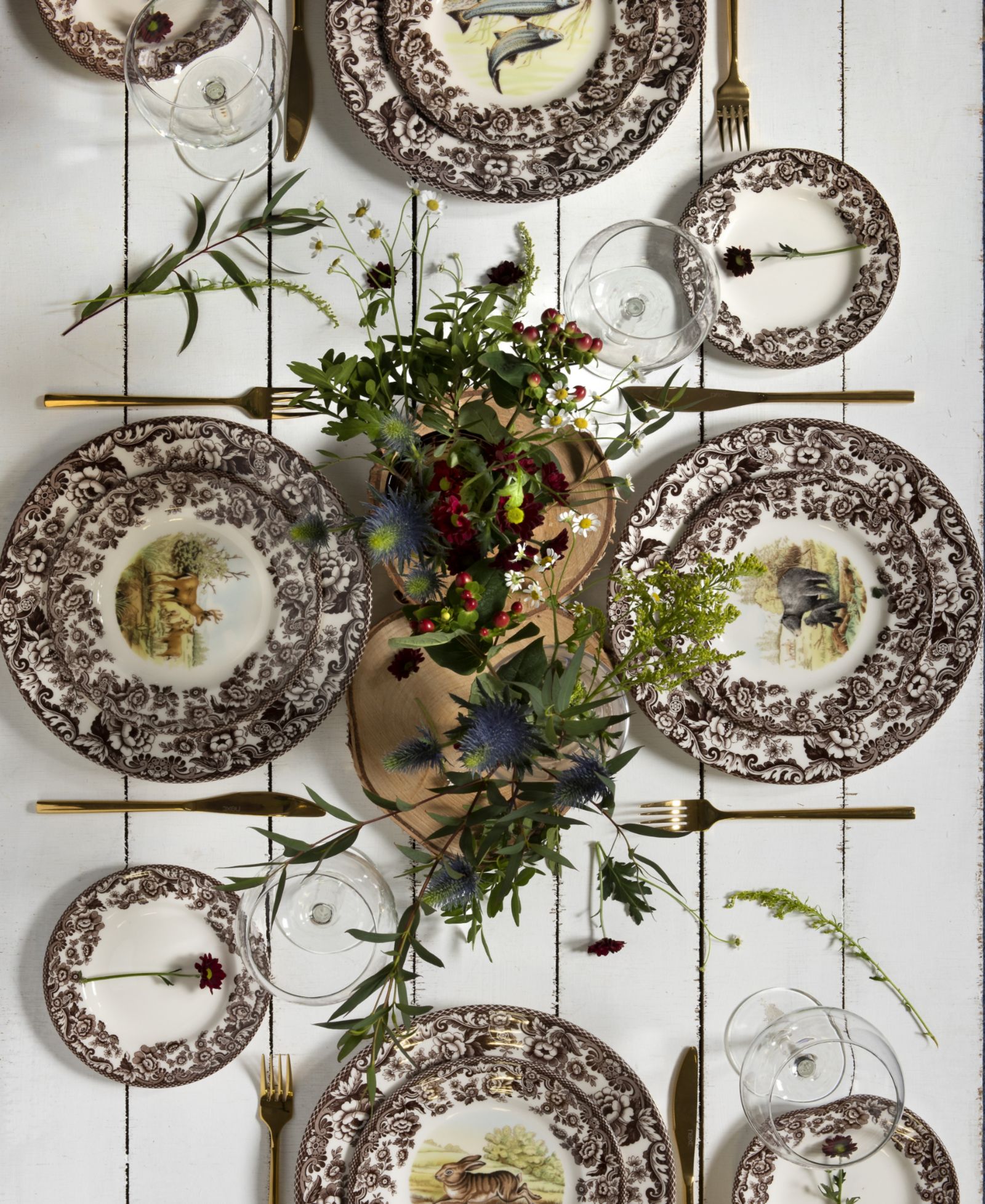 Spode Woodland Pheasant Salad Plate