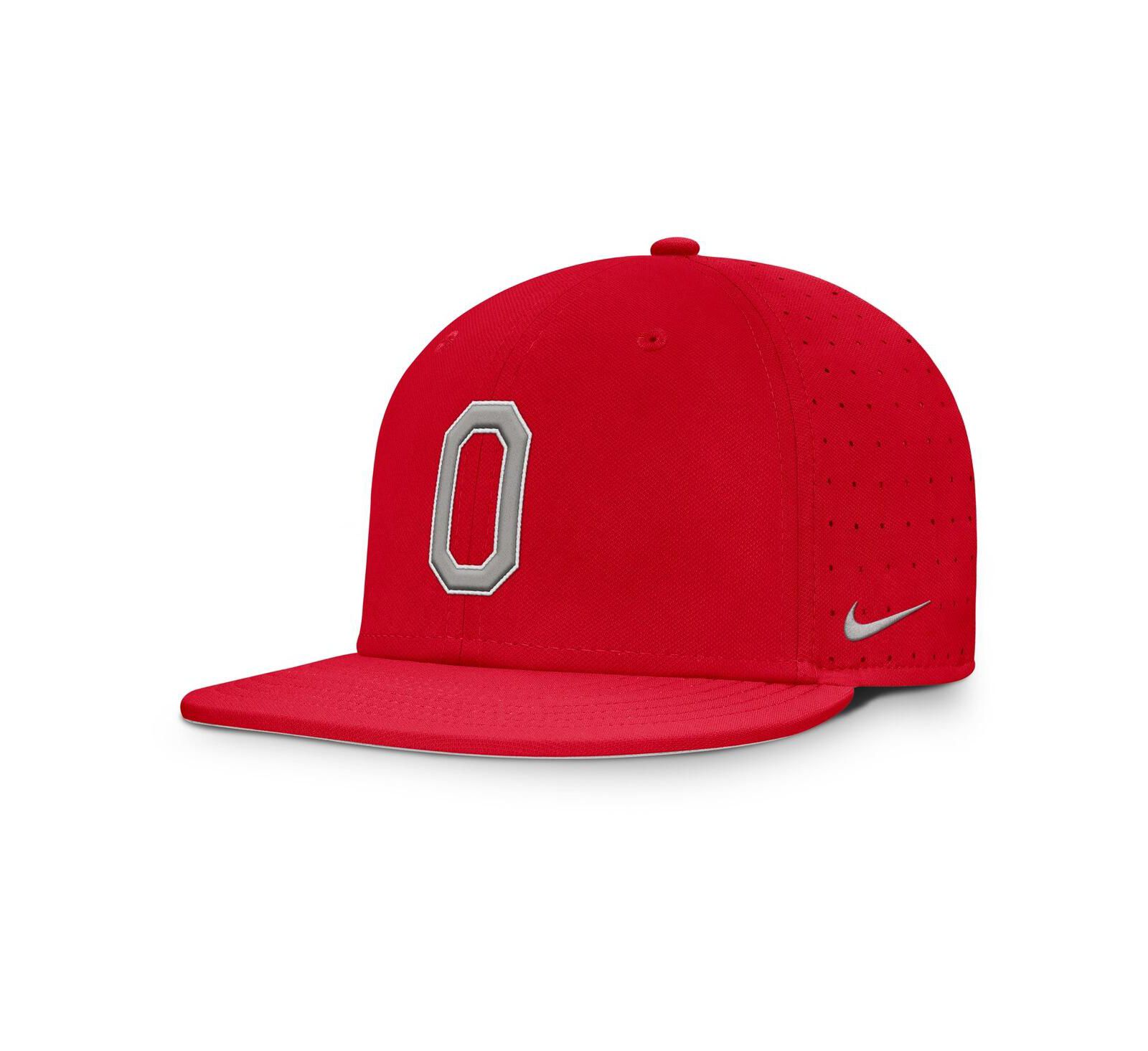 Мужская кепка Nike Scarlet Ohio State Buckeyes On-Field Dugout True Performance Fitted