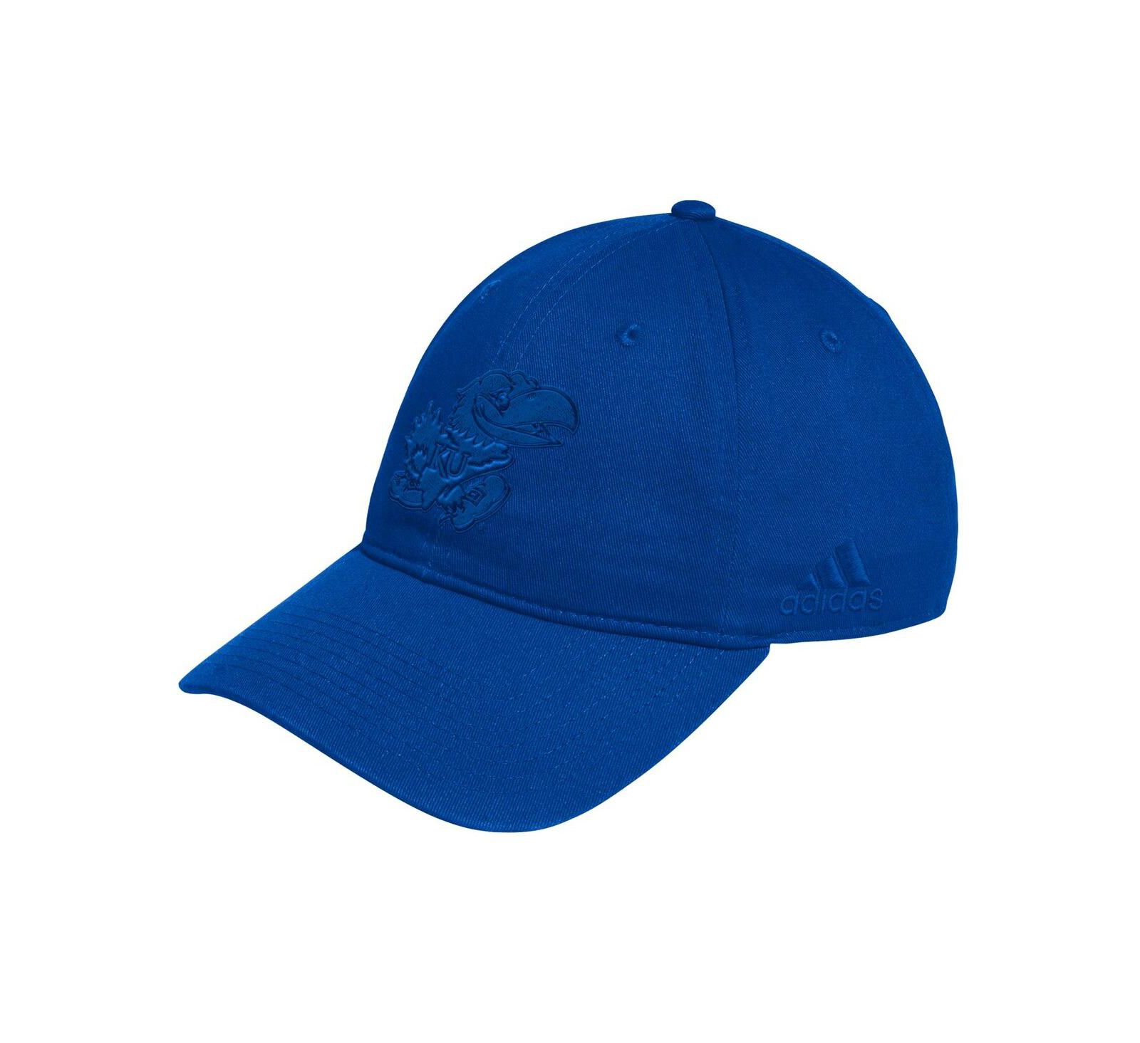 adidas Мужская кепка Kansas Jayhawks Fashion Adicolor Slouch регулируемая, синяя