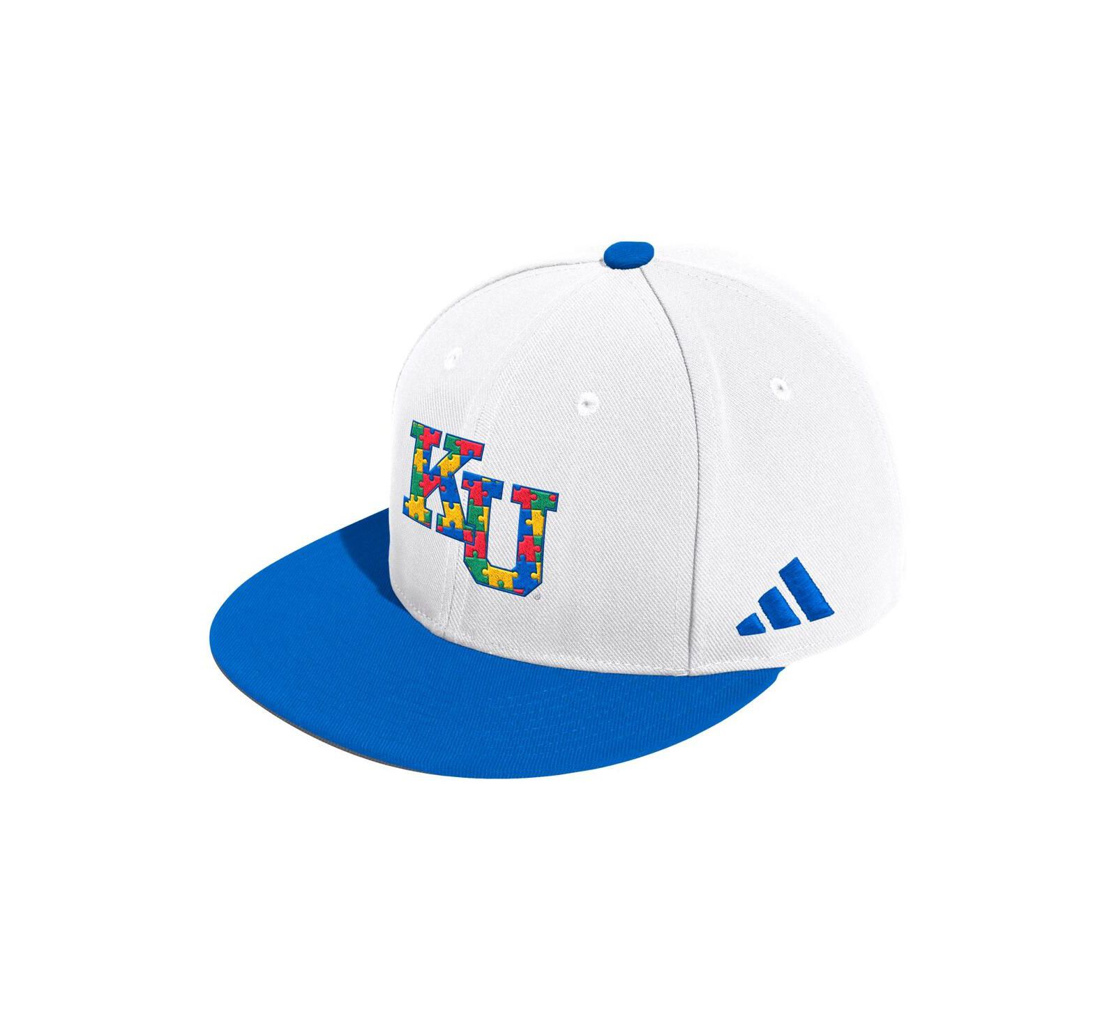 Мужская бейсболка adidas Kansas Jayhawks