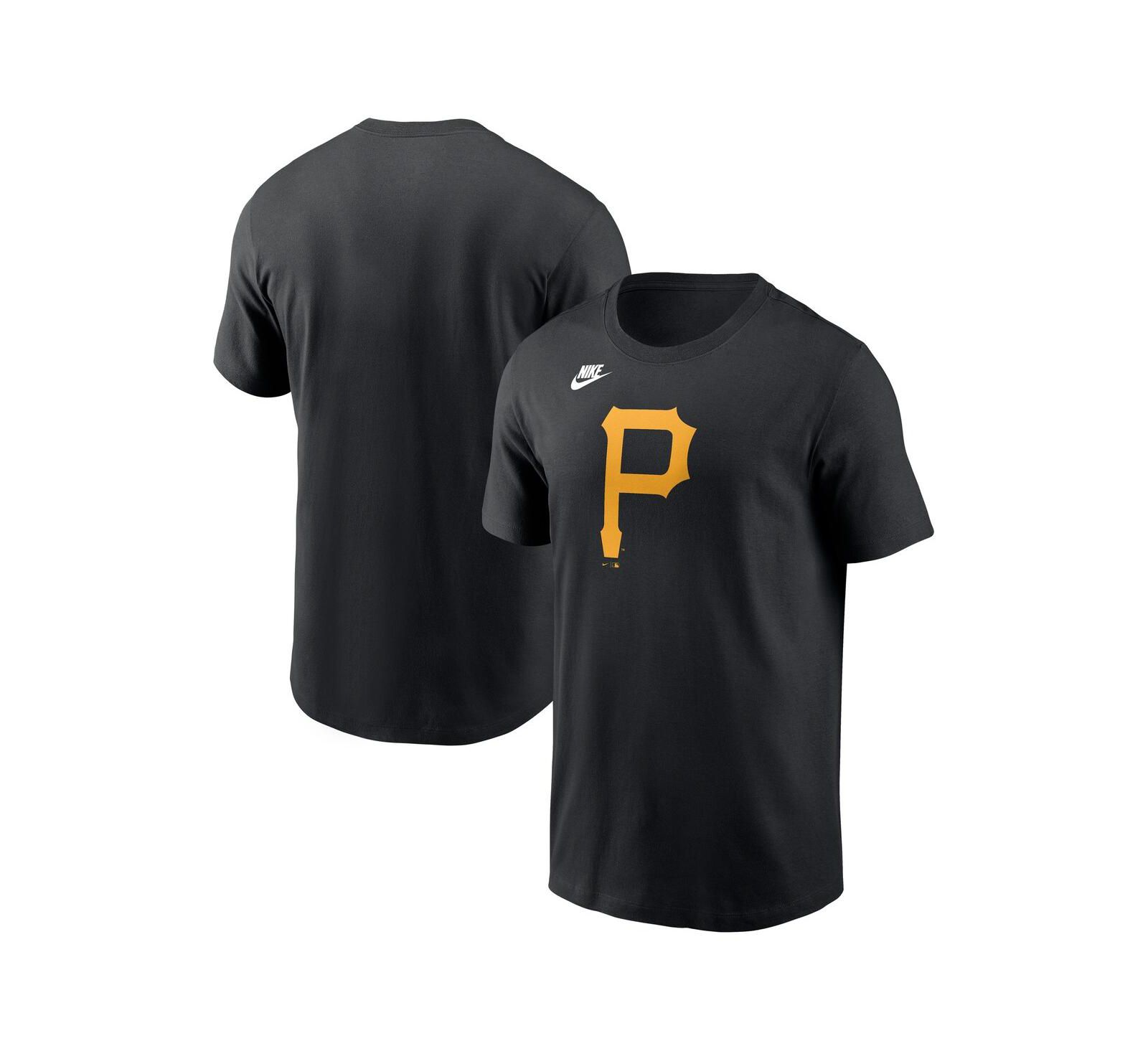 Nike Men's Black Pittsburgh Pirates Cooperstown Collection Team Logo T-Shirt
