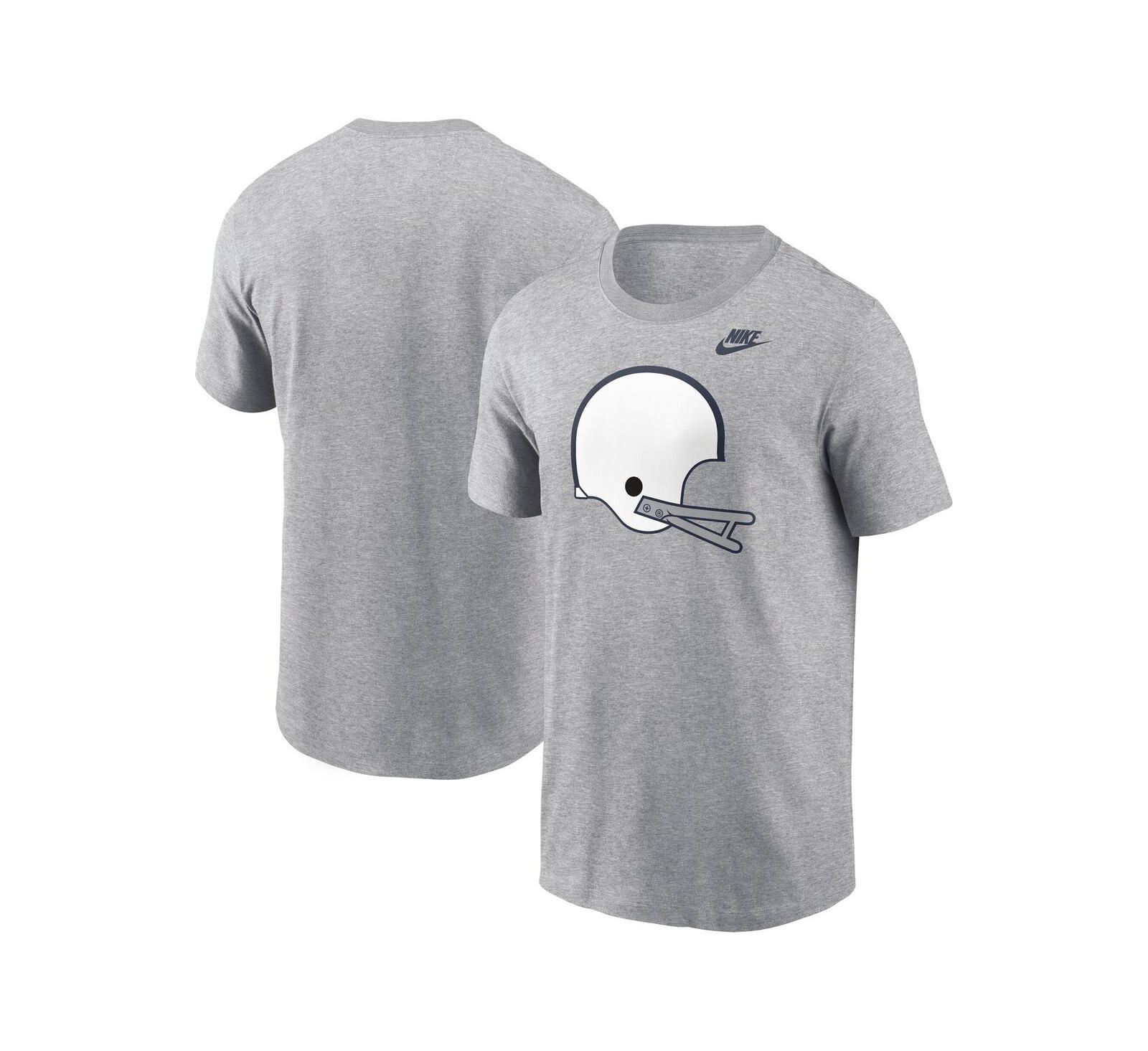 Nike Men's Heather Gray Penn State Nittany Lions Legacy Helmet T-Shirt