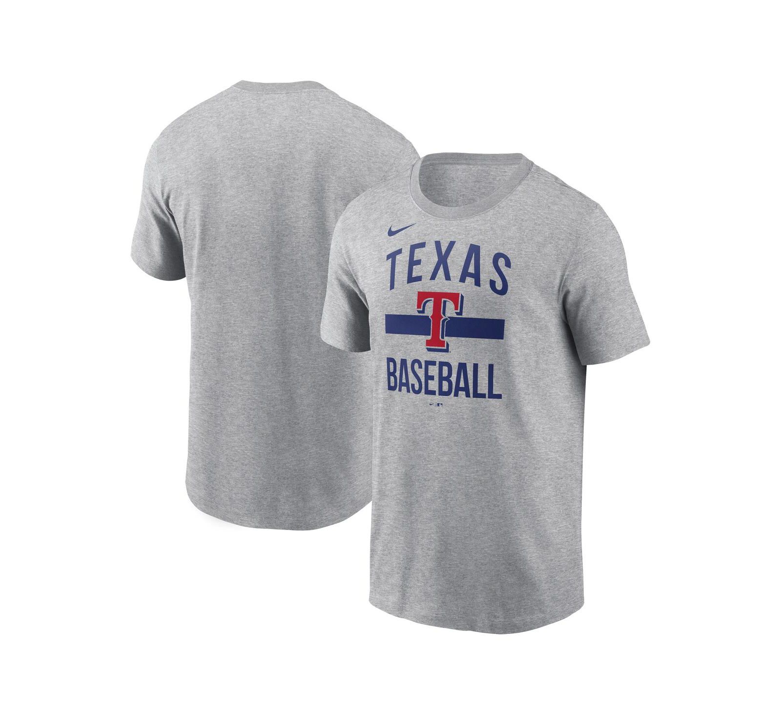 Мужская футболка Nike Texas Rangers Arched, серая меланж