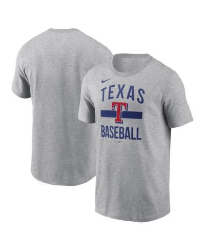 Мужская футболка Nike Texas Rangers Arched, серая меланж