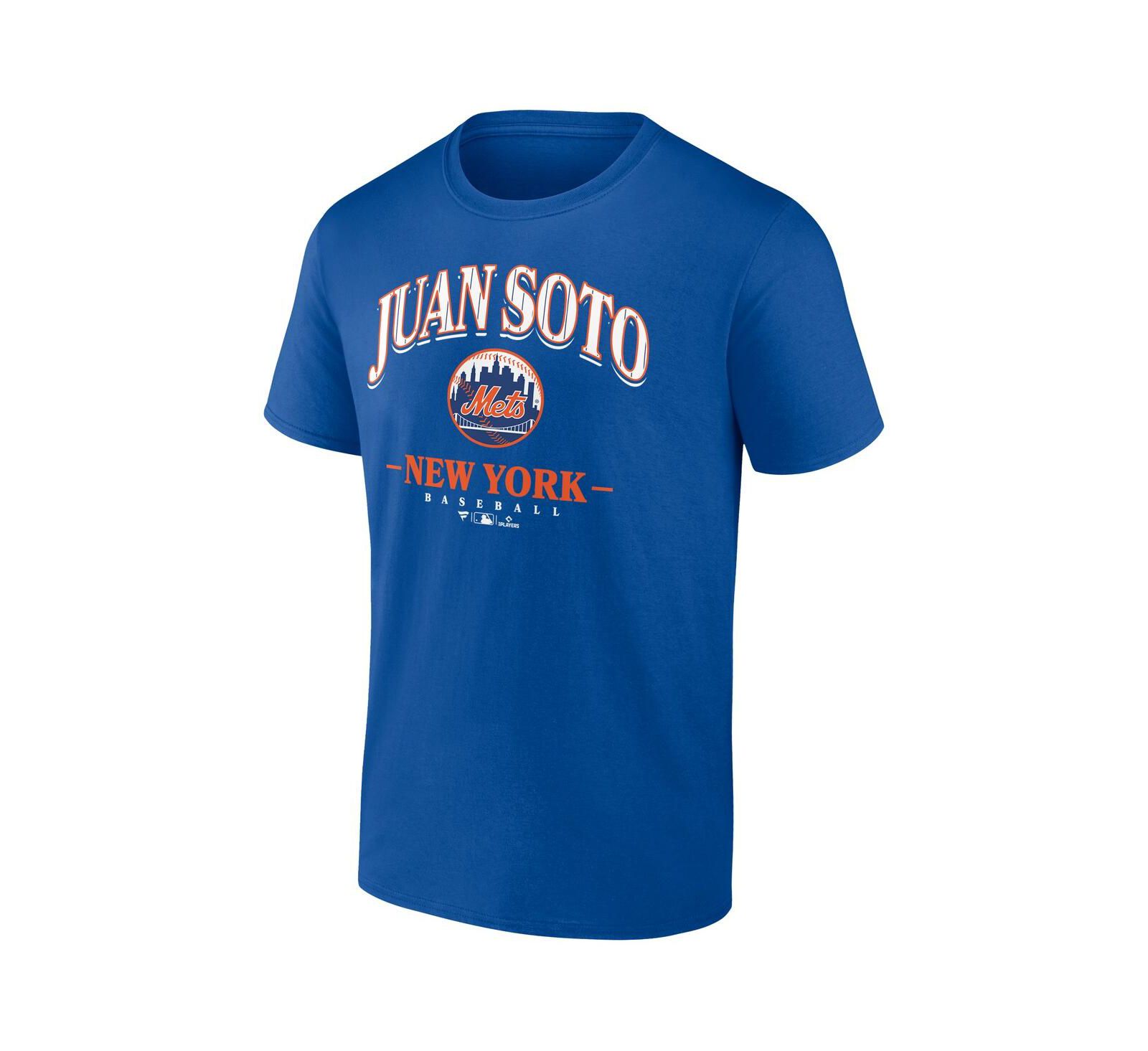 Fanatics Мужская футболка Juan Soto Royal New York Mets Arched Wordmark