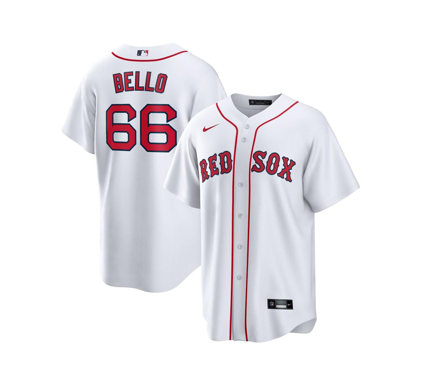 Джерси Nike Men's Brayan Bello White Boston Red Sox Home Replica