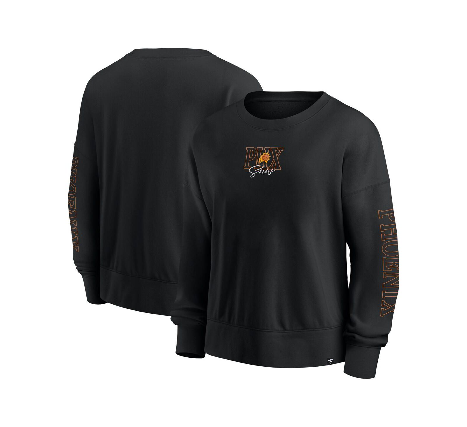 Женская толстовка Fanatics Black Phoenix Suns Oversized Game Day Pullover Sweatshirt