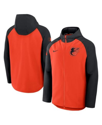 Мужская ветровка Nike Baltimore Orioles Authentic Collection Raglan Performance Full-Zip Orange/Black