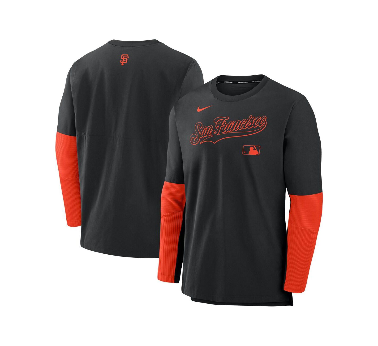 Мужская толстовка Nike San Francisco Giants Authentic Collection Lightweight Player Tri-Blend Performance Pullover Sweatshirt