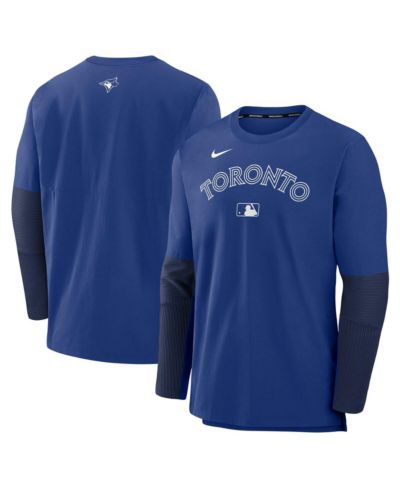 Мужская толстовка Nike Toronto Blue Jays Authentic Collection Lightweight Player Tri-Blend Performance