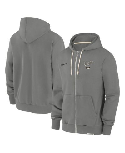 Мужское худи Nike Charcoal Baltimore Orioles Authentic Collection Travel Performance Full-Zip