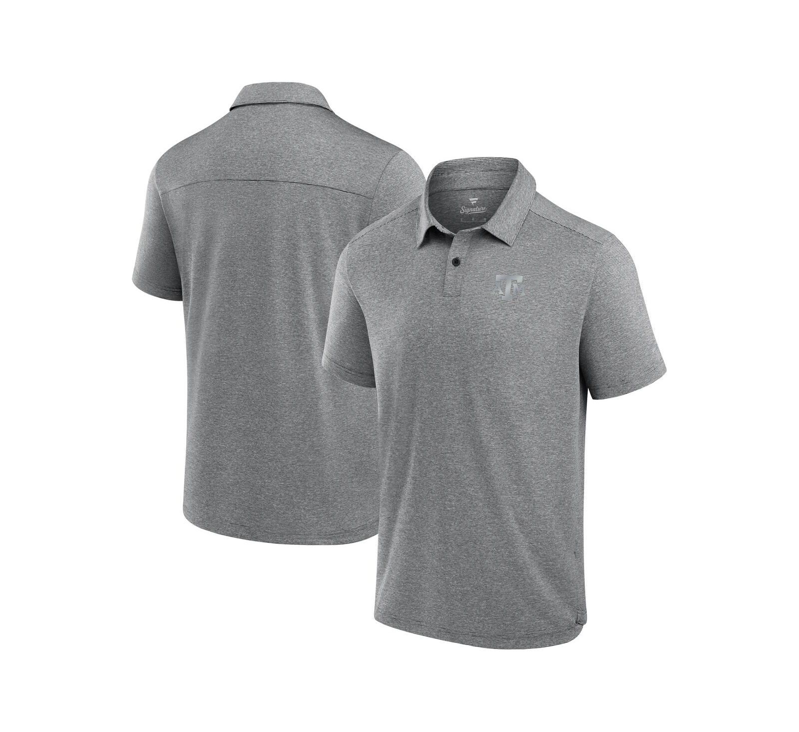 Fanatics Мужская рубашка поло Performance Charcoal Texas A&M Aggies