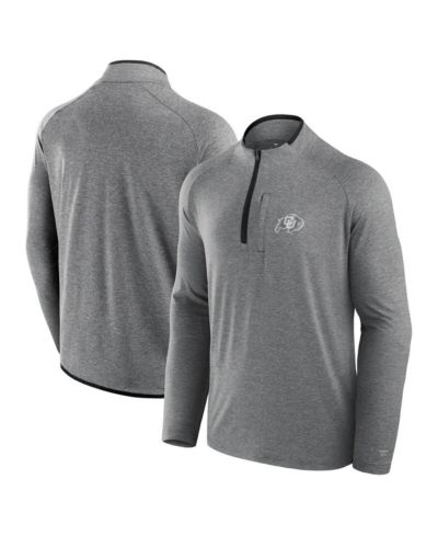 Мужская куртка Fanatics Black Colorado Buffaloes Mock Neck Half-Zip Pullover