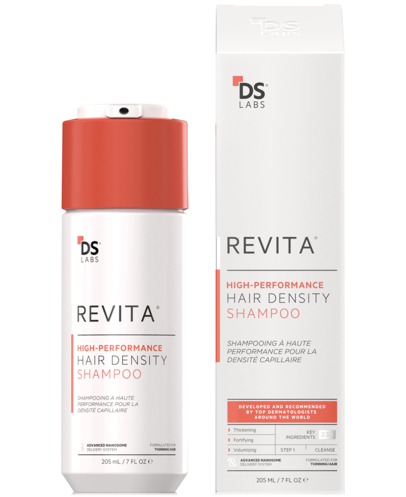 DS Laboratories Revita высокоэффективный шампунь для густоты волос, 205 ml