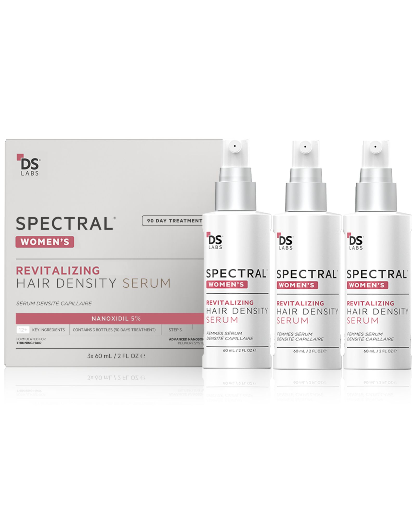DS Laboratories сыворотка Spectral.CSF revitalizing для женщин с Nanoxidil 5%, запас на 3 месяца