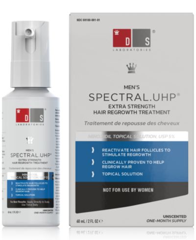 DS Laboratories Spectral.UHP Men's Extra Strength Hair Regrowth Treatment With Minoxidil 5%, 60 ml