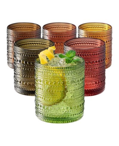 The Wine Savant Khen Hobnail Beaded стакан для хайболла, набор из 6 шт.