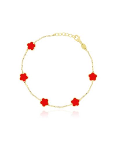 The Lovery Coral Flower Bracelet