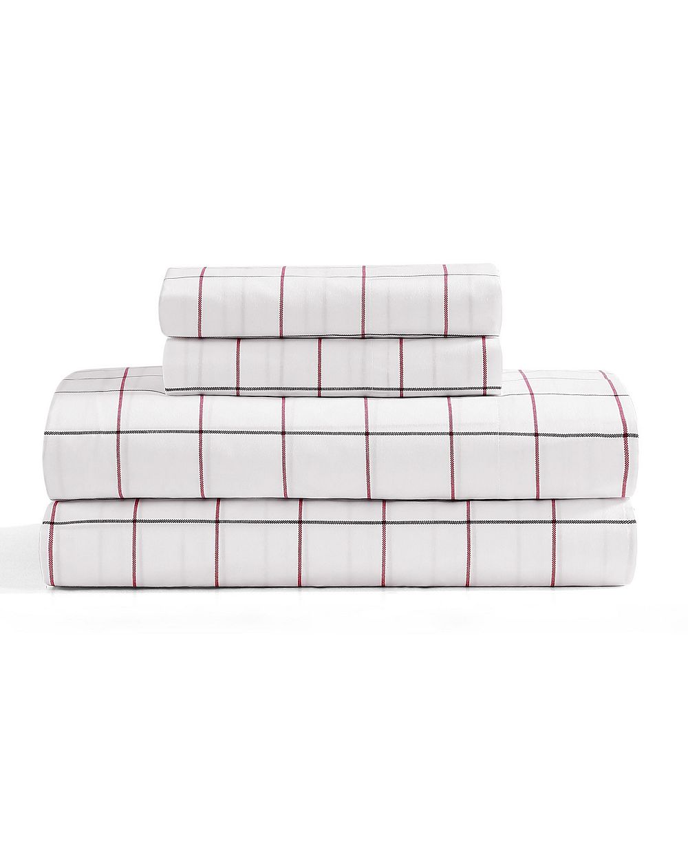 Комплект из 3 простыней Tommy Hilfiger, хлопок перкаль, 200-Thread Count, Twin