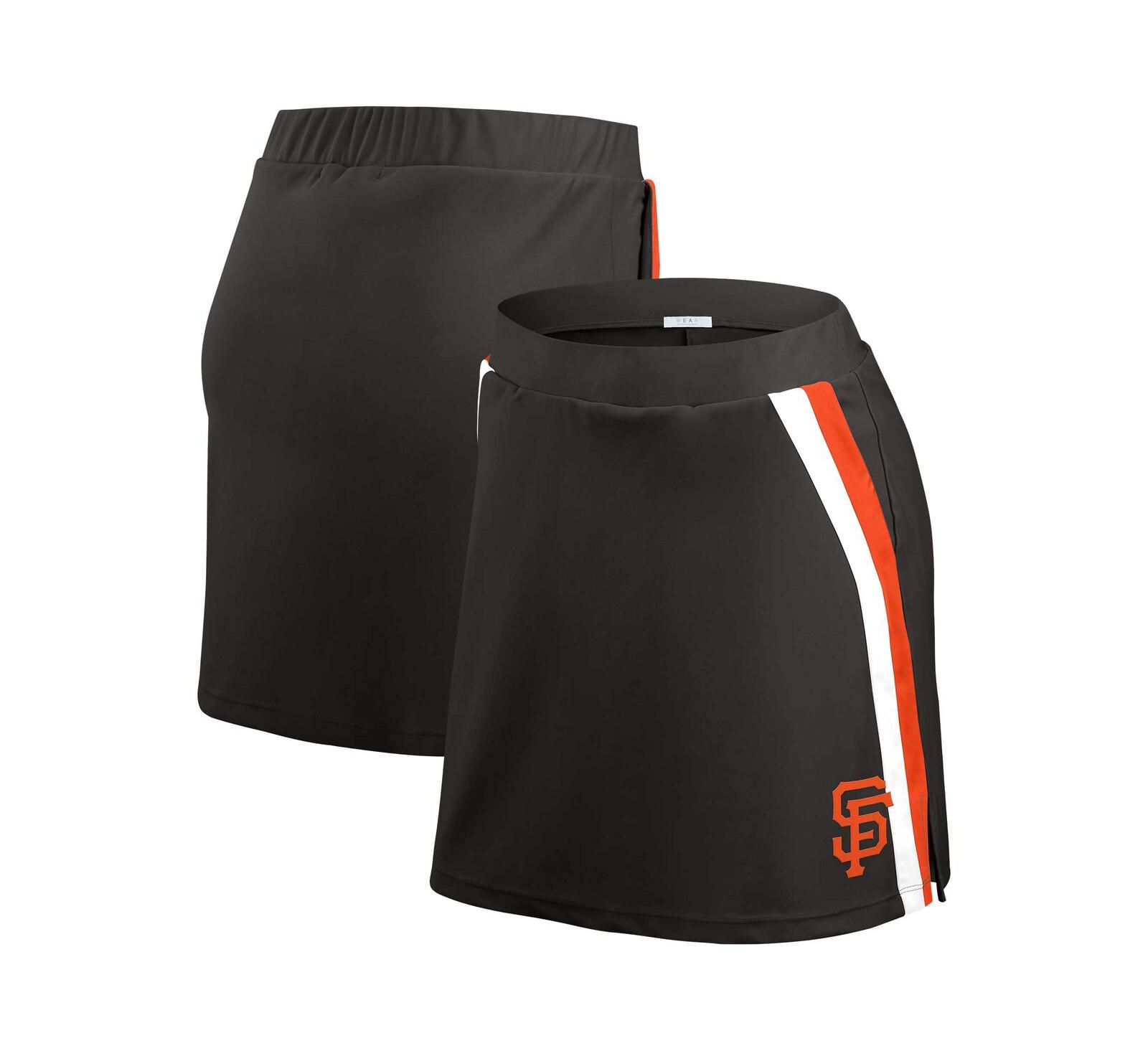 WEAR by Erin Andrews Women's Black San Francisco Giants Stripes Skirt