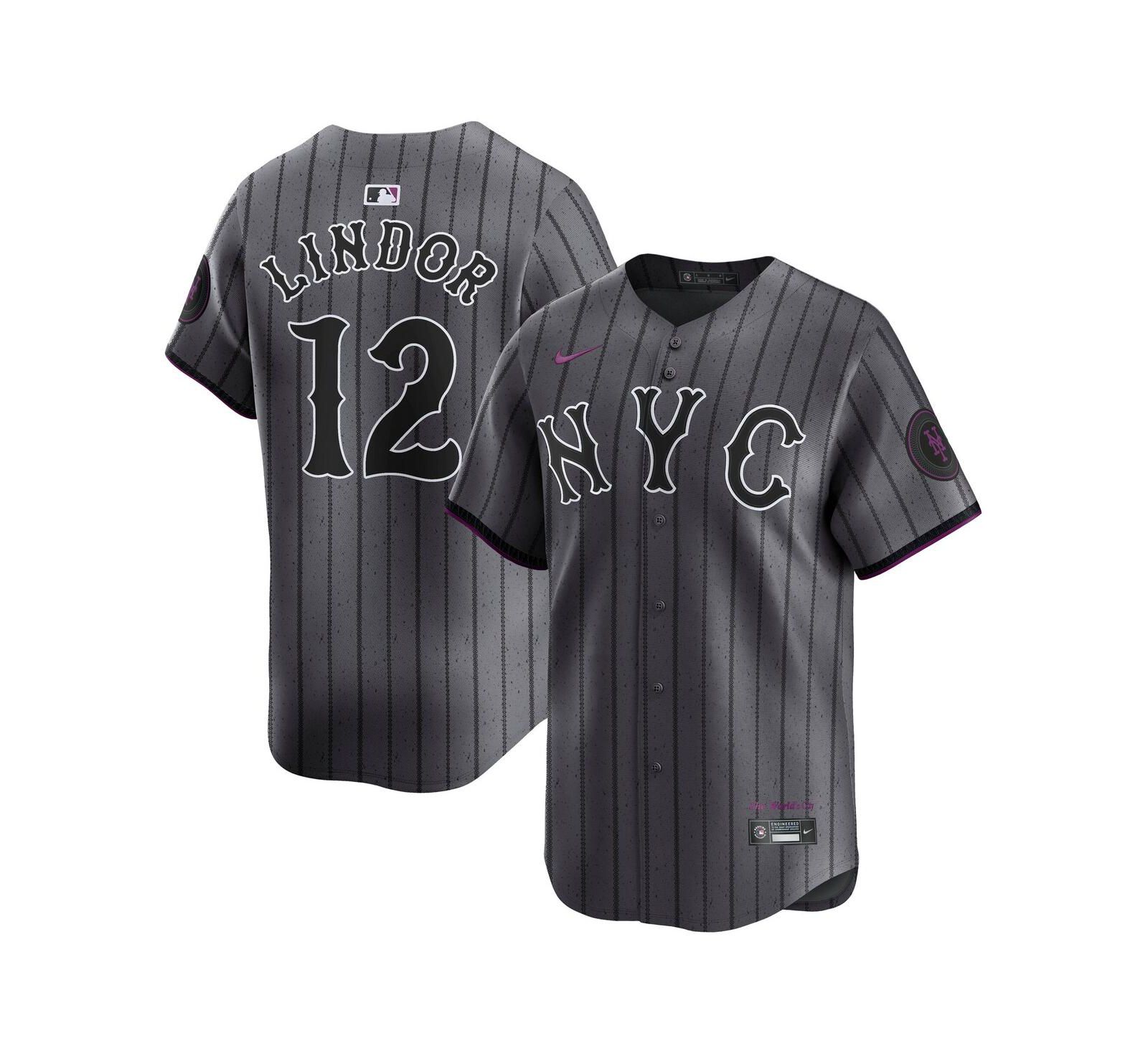 Мужская джерси Nike Gray New York Mets City Connect Limited Player Jersey