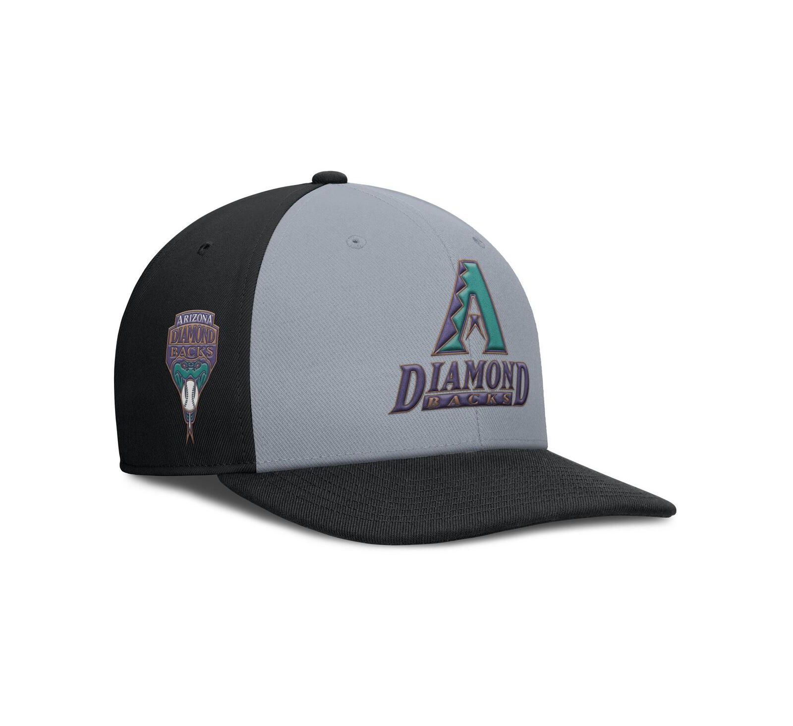 Мужская кепка Nike Arizona Diamondbacks Pro Performance Snapback, серо-черная