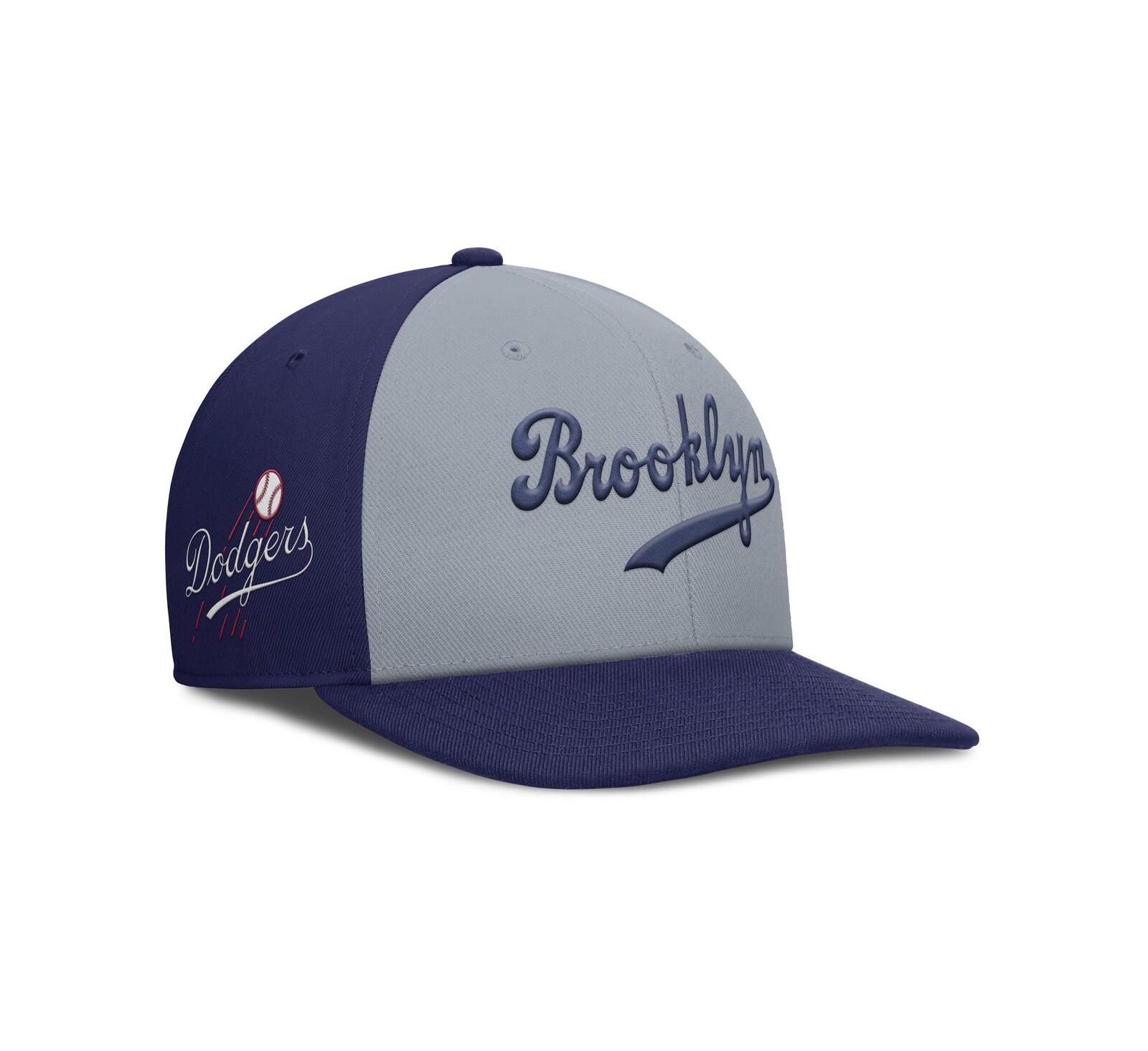 Мужская кепка Nike Brooklyn Dodgers Cooperstown Collection Pro Performance Snapback Gray/Royal