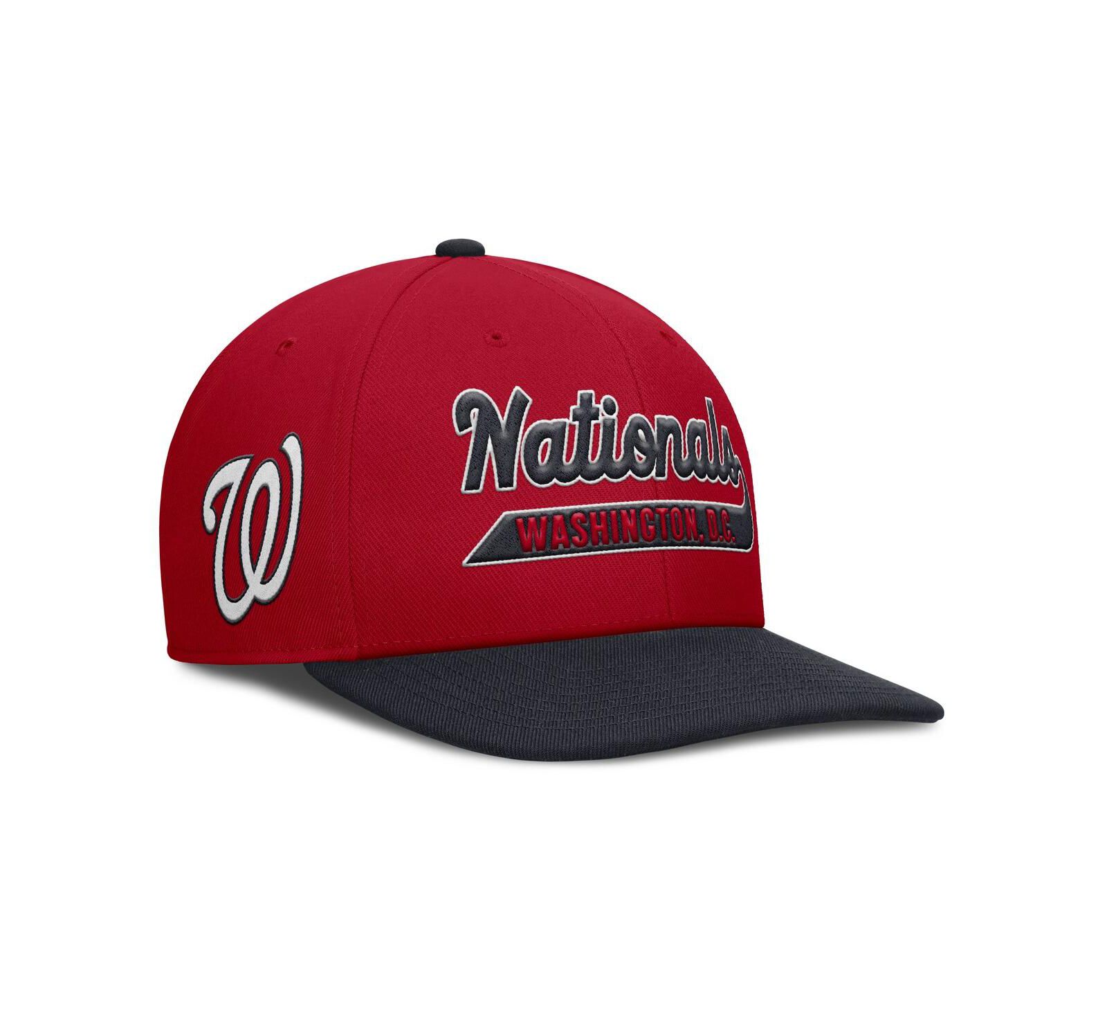 Nike Мужская кепка snapback Washington Nationals Pro Performance, красная/темно-синяя