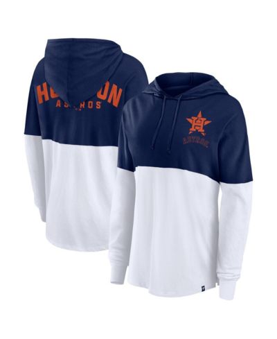 Fanatics Women's Navy/White Houston Astros Backup Option Pullover Hoodie