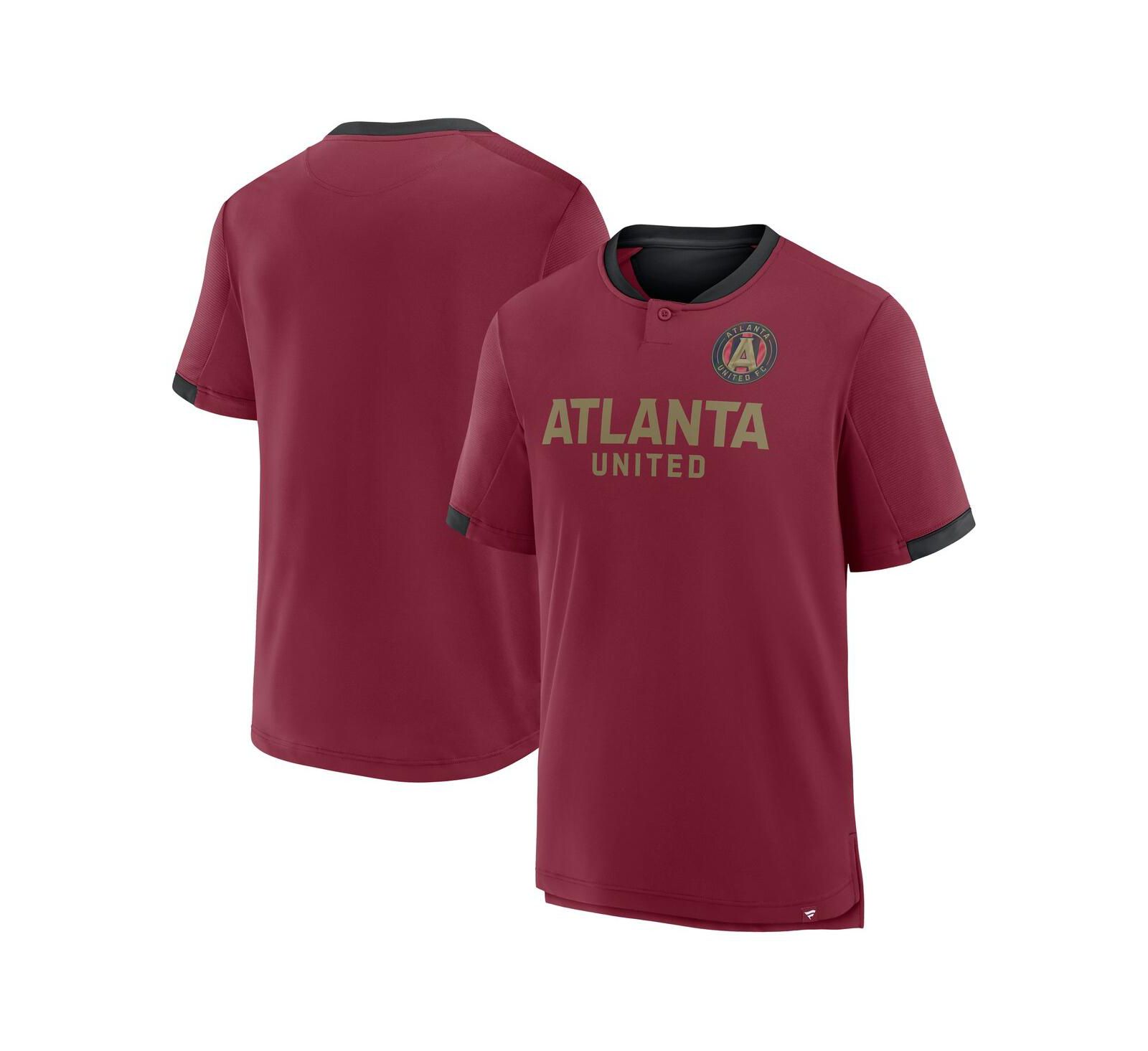 Мужская красная футболка Fanatics Atlanta United FC Stoppage Time Striker