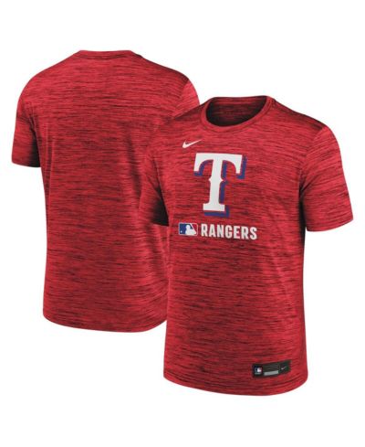 Nike Мужская тренировочная футболка Texas Rangers Authentic Collection Velocity, красная