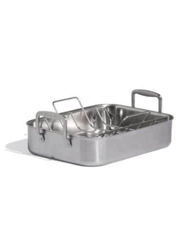Made In Stainless Steel Clad 17" Roasting Pan