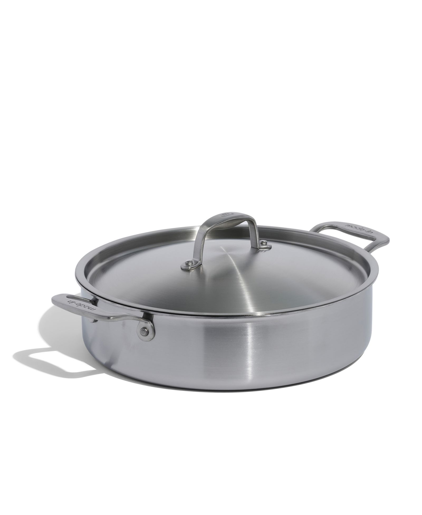 Rondeau из нержавеющей стали с крышкой, 6-Quart