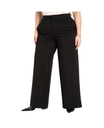 ELOQUII Women's The Ultimate Stretch Wide-Leg Work Pant