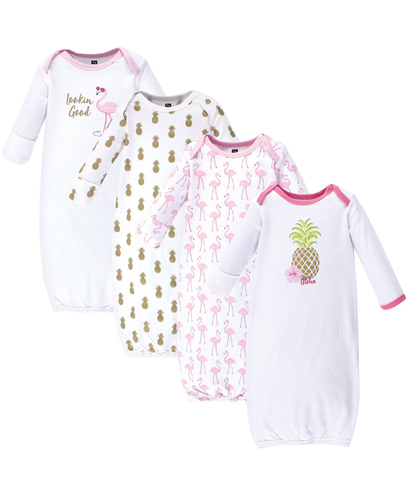 Hudson Baby Детские распашные рубашки, 4 шт.