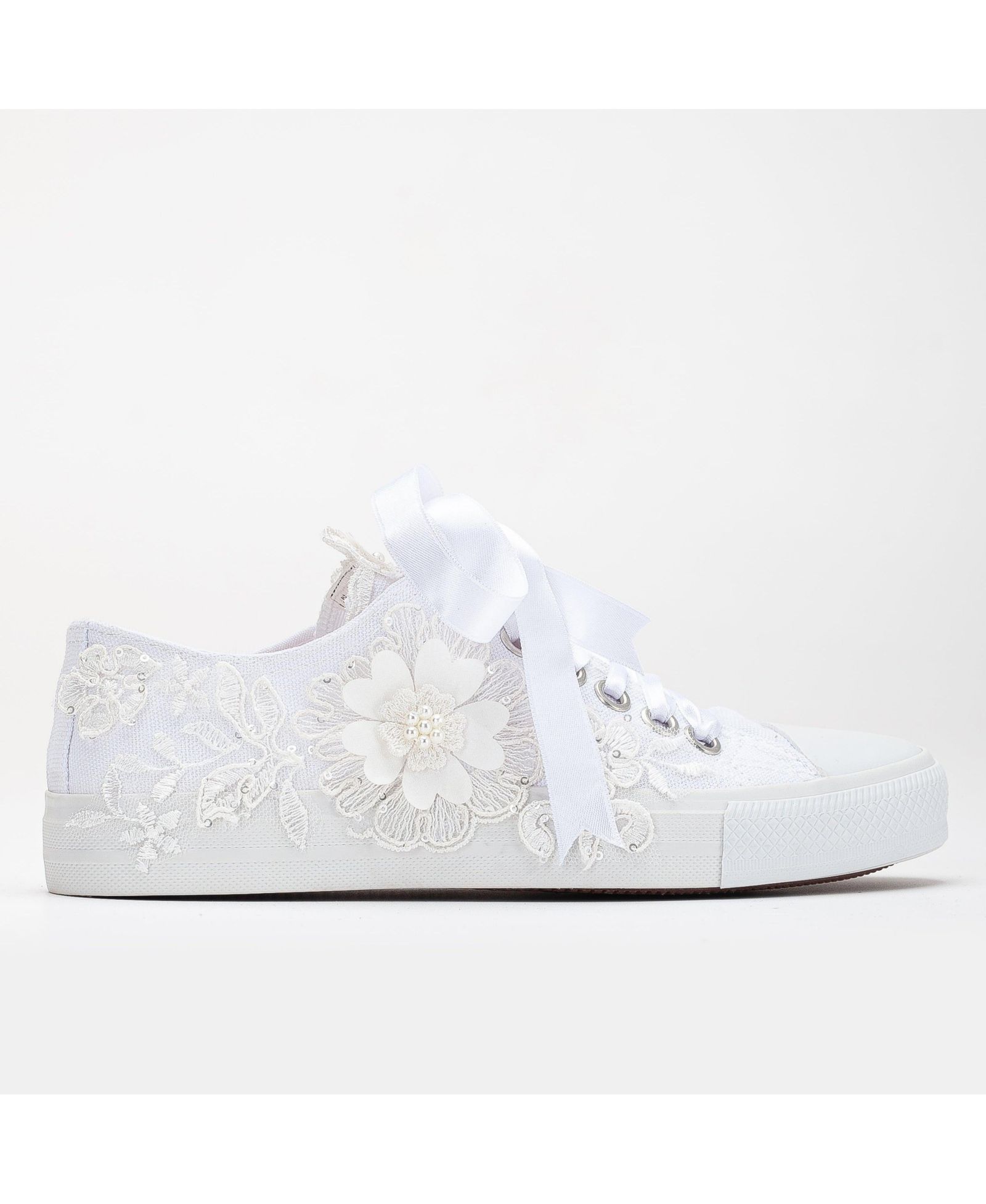 Forever & Always Shoes Свадебные кеды Peyton с цветочным кружевом